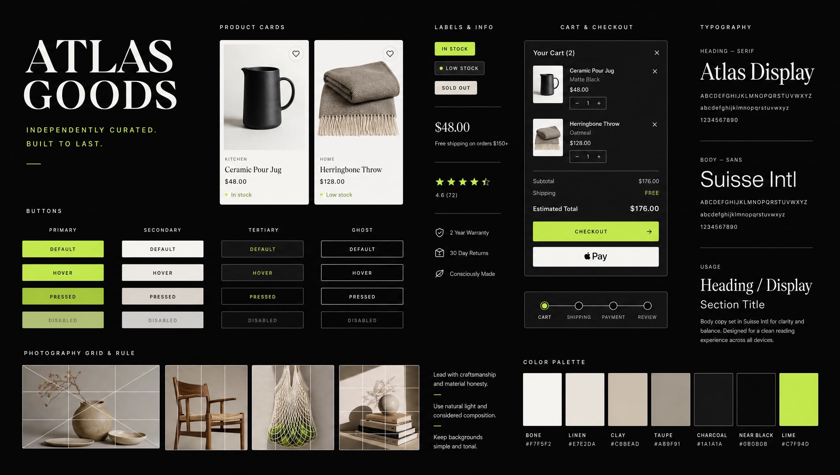 Atlas Goods — Design system