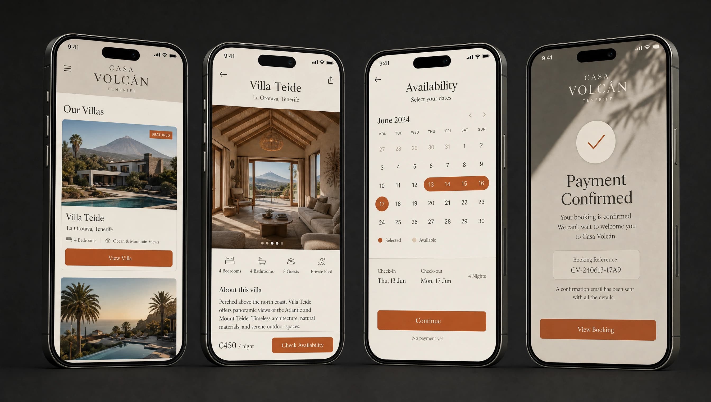 Casa Volcán — Booking on mobile