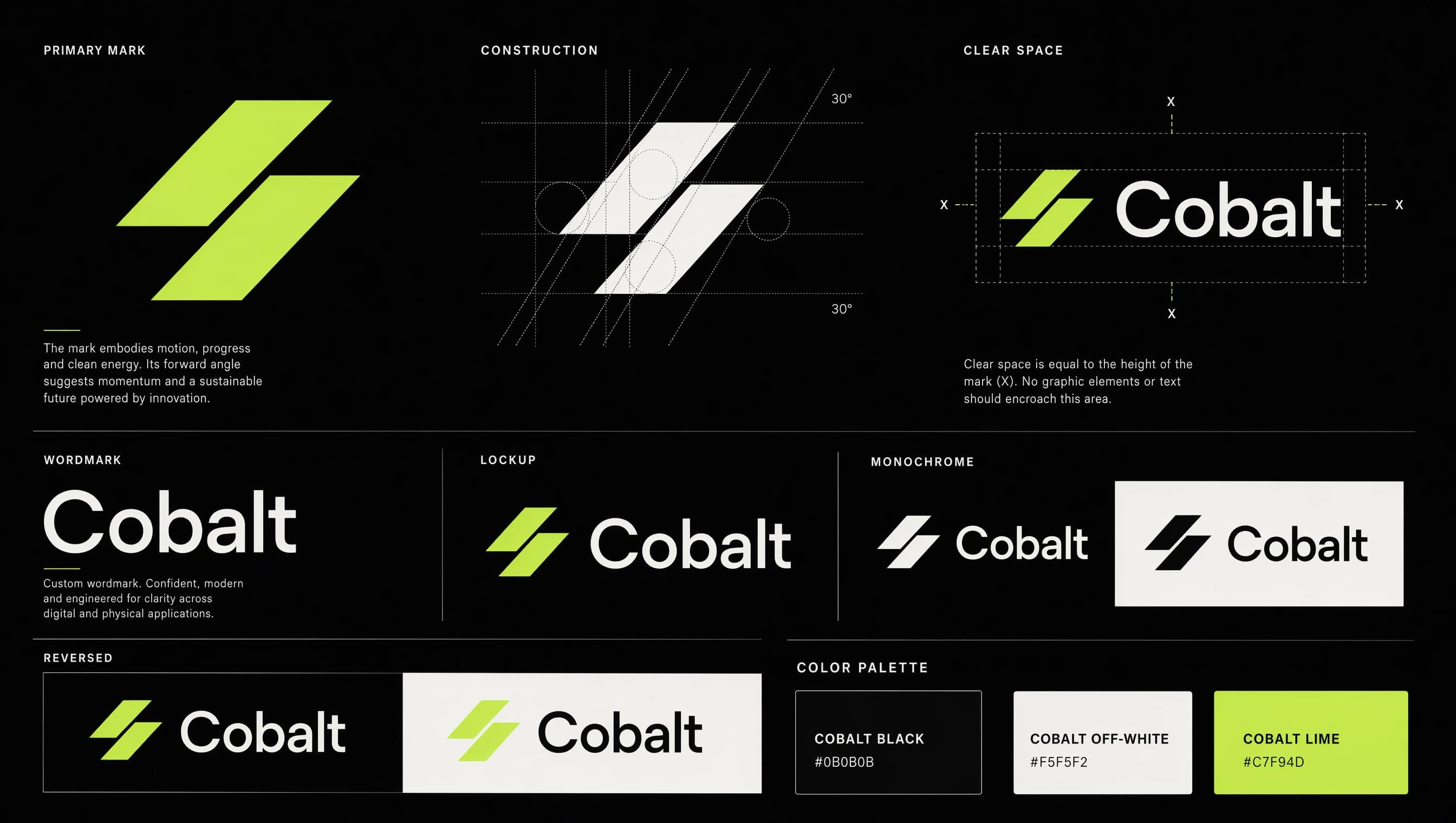 Cobalt — Logo system