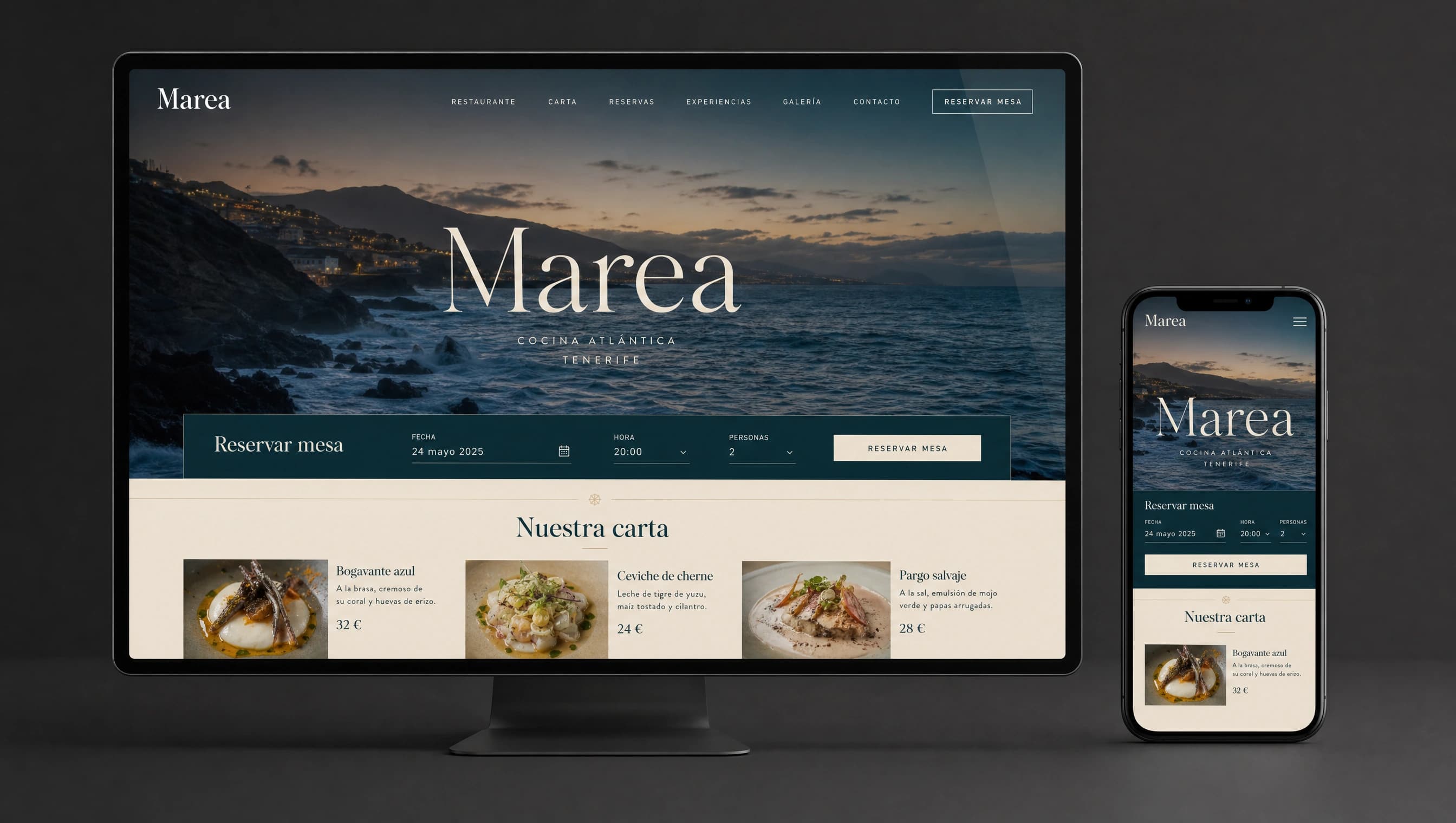 Marea — Website & reservations